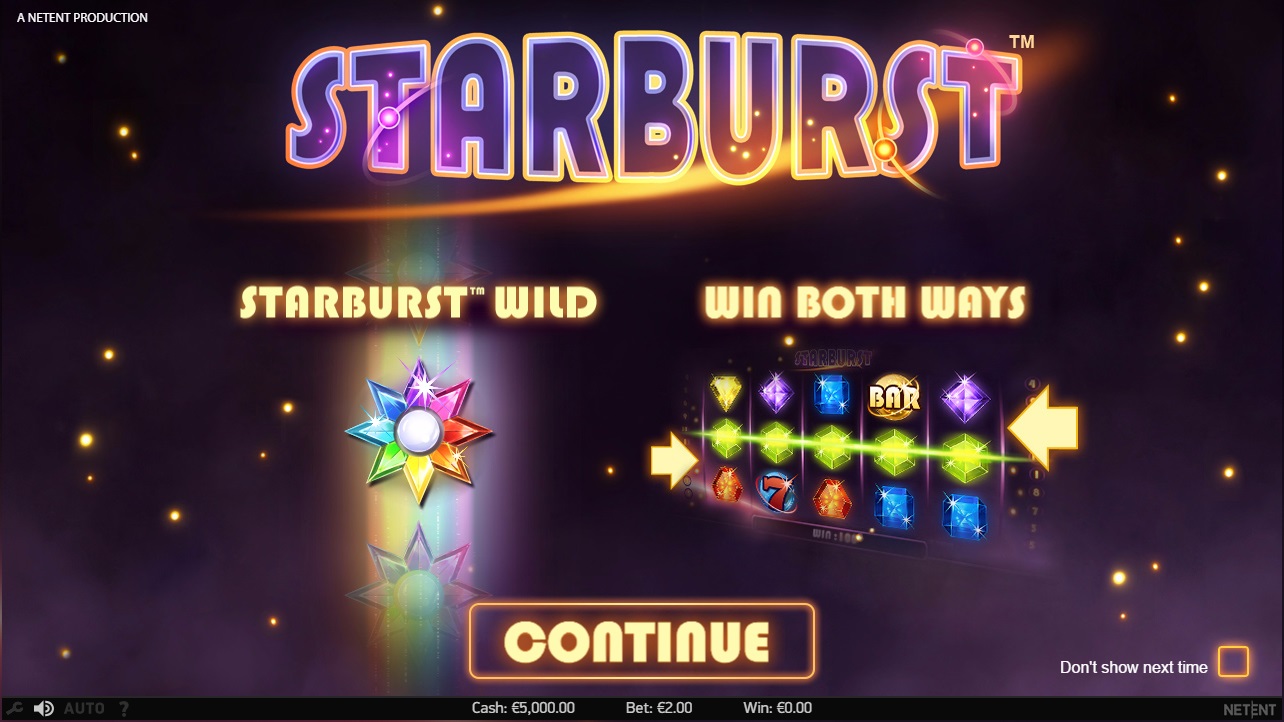 starburst игровой автомат
